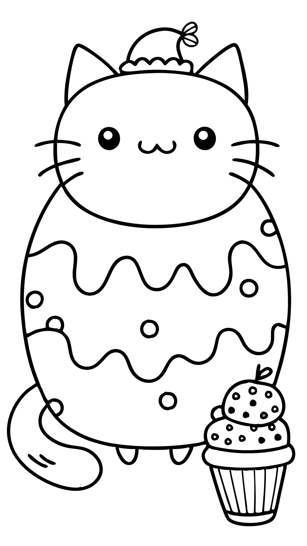 coloriage kawaii pusheen